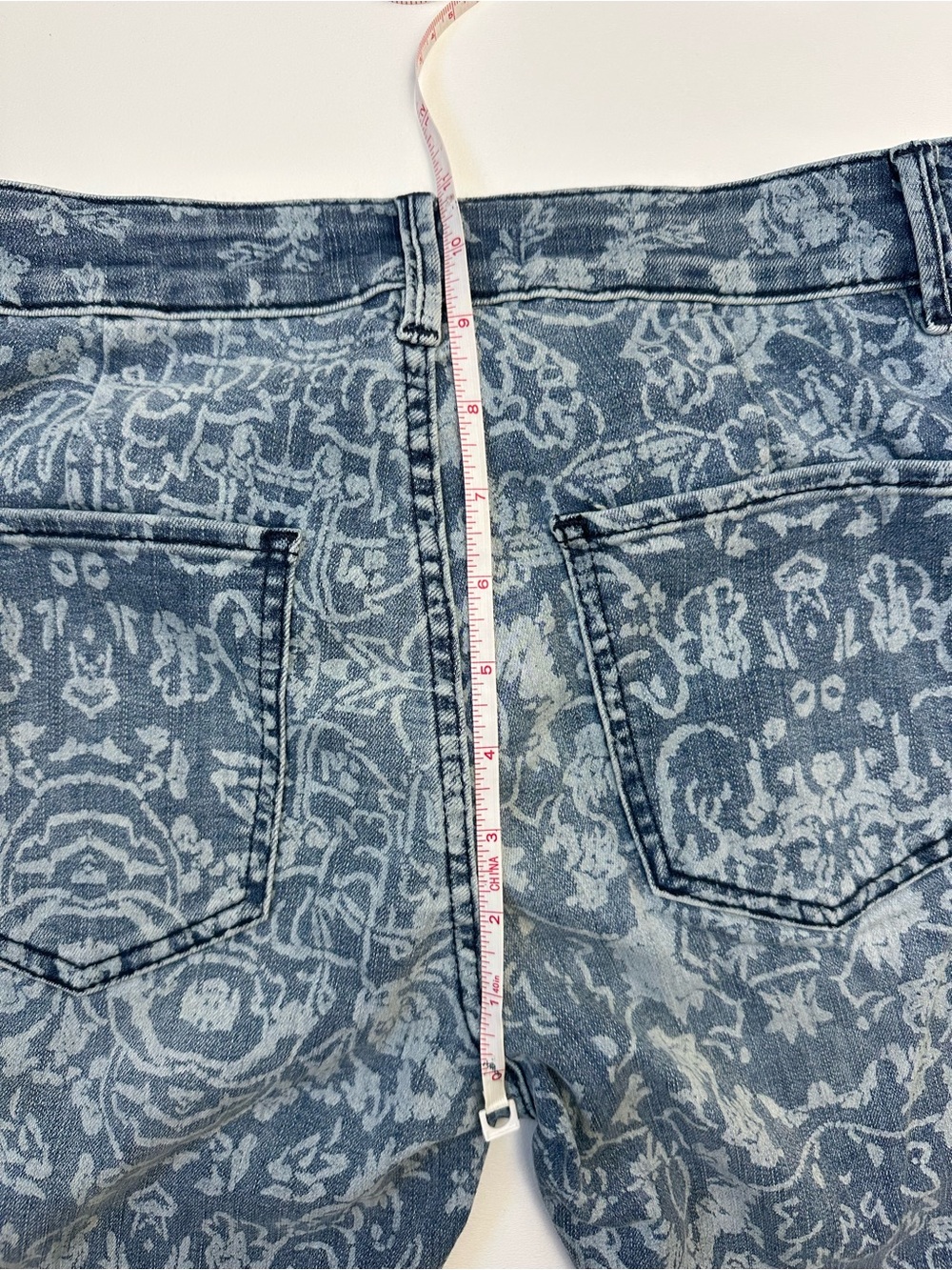 We The Free Blue Floral-Print Flare Jeans - Picture 8 of 11